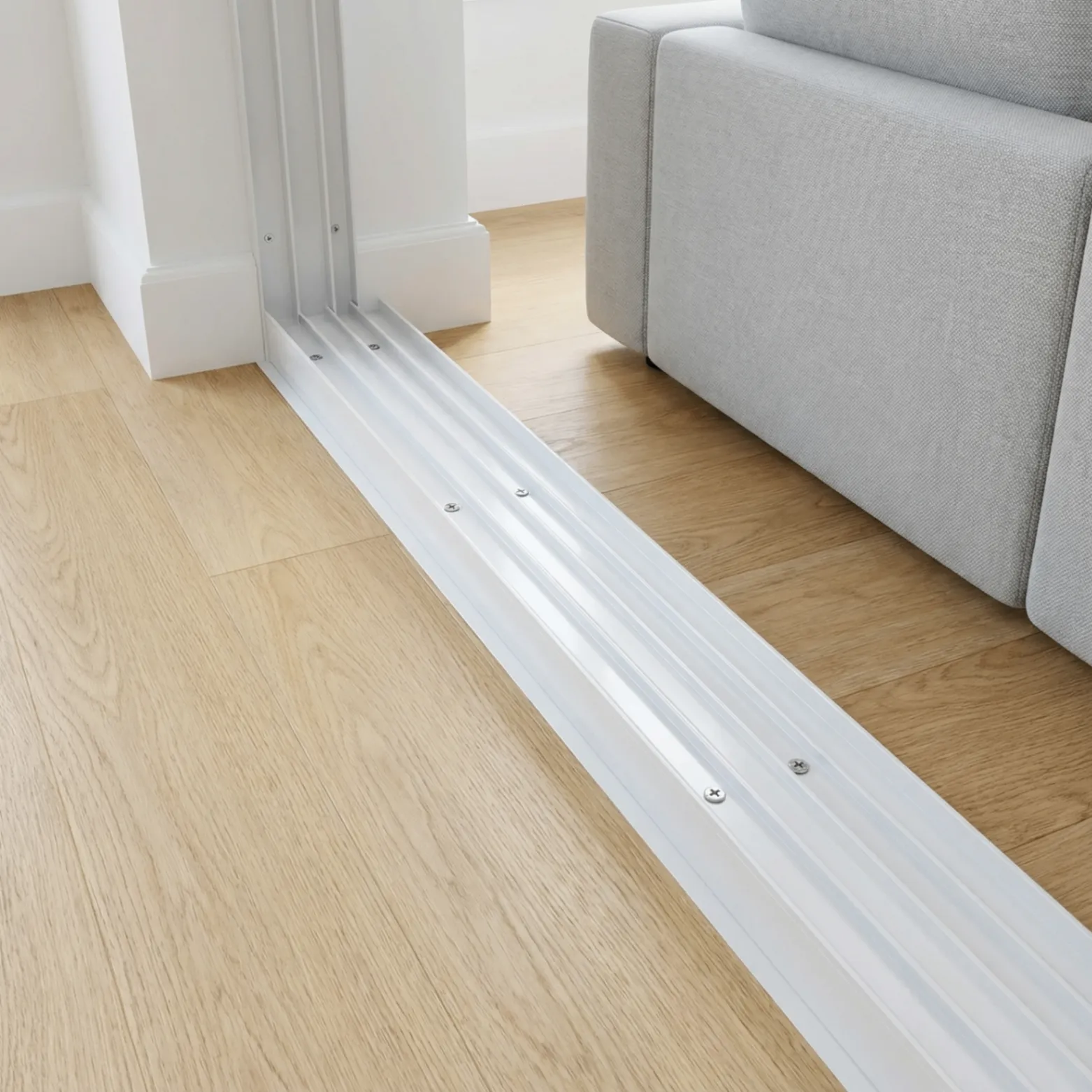 Sliding door track repair and realignment